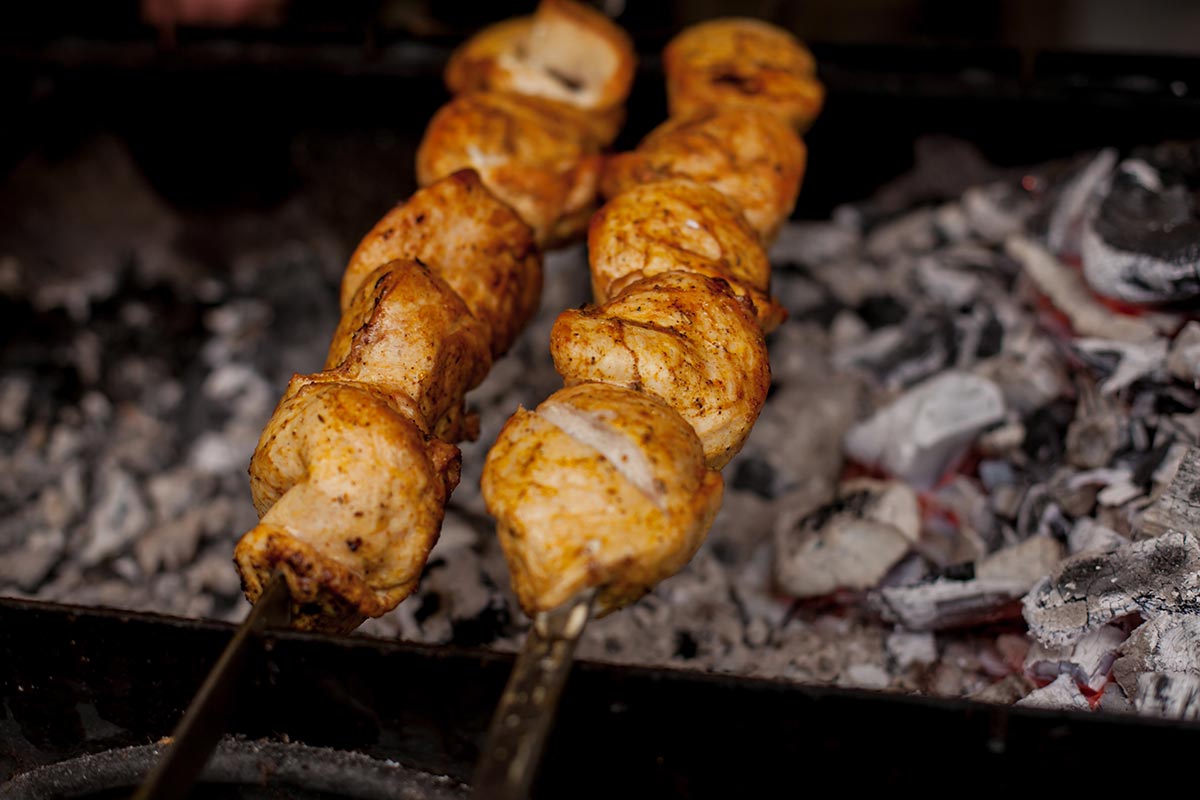 Tiny Potatoes van de barbecue